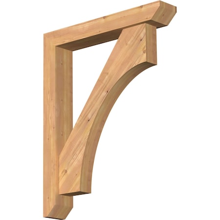 Ekena Millwork Westlake Slat Smooth Bracket w/ Offset Brace, Western Red Cedar, 5 1/2"W x 32"D x 40"H BKT0604X32X40WTL06SWR